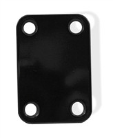 Neck Plate Electric 1 3/4 x 2 1/2 Medium Wide Black